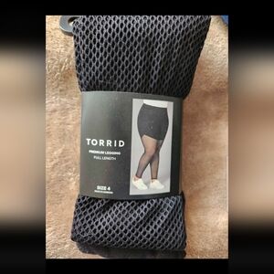 Torrid Black Fishnet Leggings